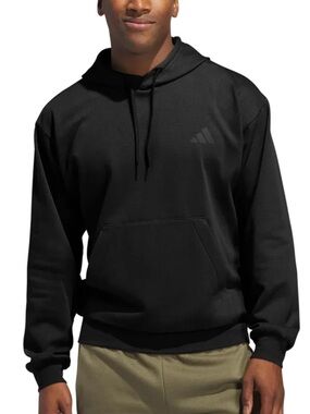 adidas Black Pullover Hoodie with Subtle Logo